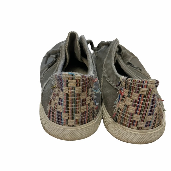 BLOWFISH MALIBU GRAY Canvas Slip On Sneakers Shoes - Picture 7 of 7